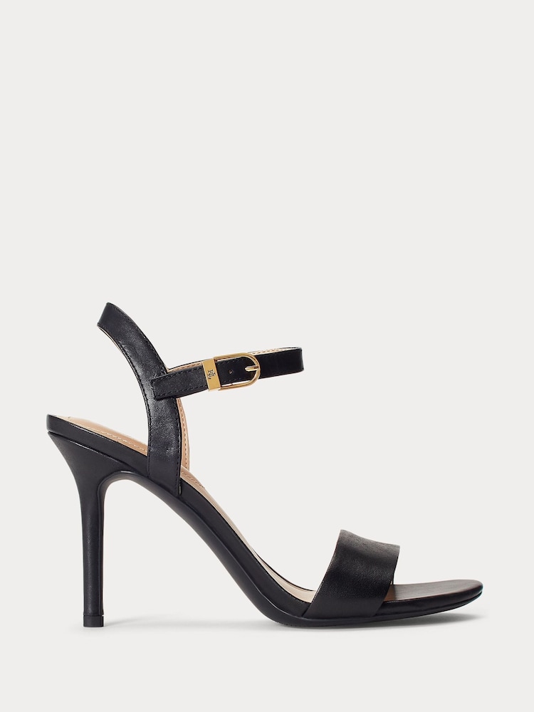 Черный - Lauren Ralph Lauren кожаные туфли на каблуке с ремешками Gwen - Image 1 of 4