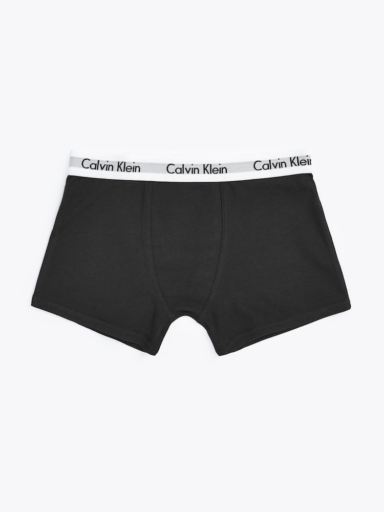 Calvin Klein Black Boys Modern Cotton Trunks 2 Pack - Image 2 of 2