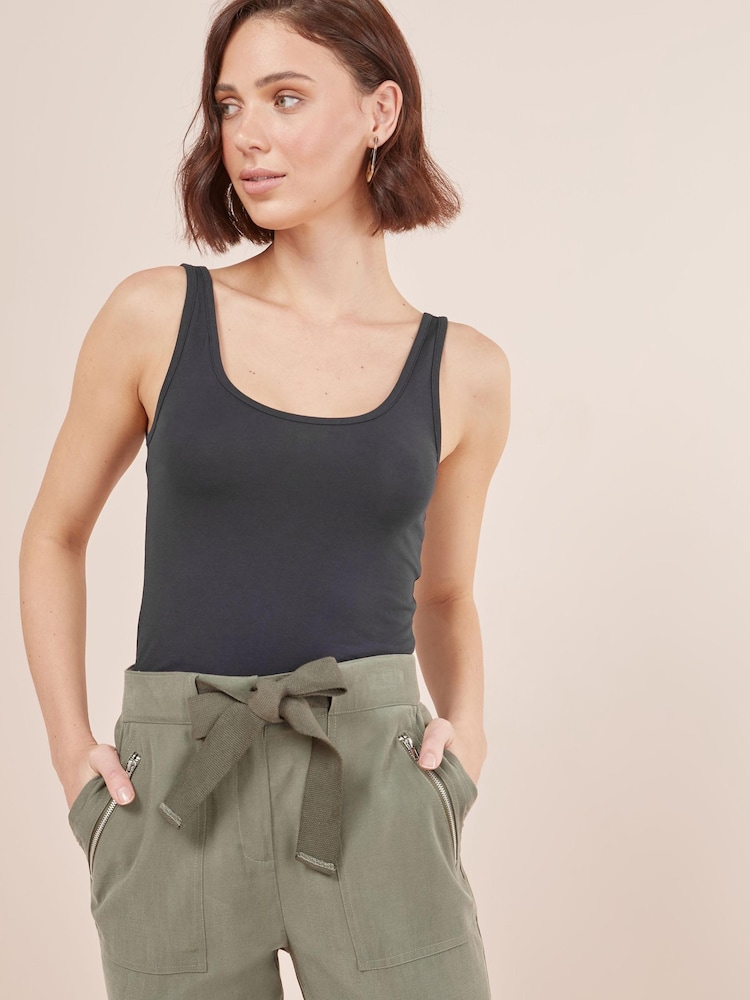 Navy Thick Strap Vest - Image 1 of 6