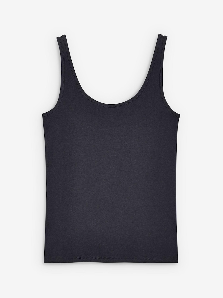 Navy Thick Strap Vest - Image 6 of 6