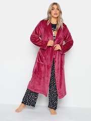 Rot - M&co Robe mit Schalkragen und Nahtdetails - Bild 1 von 6