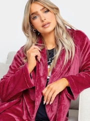 Rot - M&co Robe mit Schalkragen und Nahtdetails - Bild 6 von 6