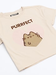 Vanilla Underground Cream Pusheen Cropped 100% Cotton T-Shirt - Image 2 of 5