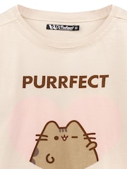 Vanilla Underground Cream Pusheen Cropped 100% Cotton T-Shirt - Image 4 of 5