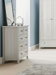 Julian Bowen Dove Grey Maine 5 Drawer Chest of Drawers - Image 1 of 5