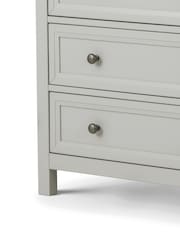 Julian Bowen Dove Grey Maine 5 Drawer Chest of Drawers - Image 4 of 5
