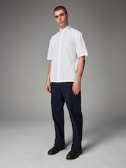 White EDIT Boxy Fit Short Sleeve Cotton Shirt - Image 2 of 6