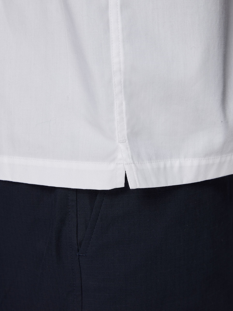 White EDIT Boxy Fit Short Sleeve Cotton Shirt - Image 6 of 6