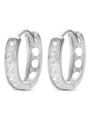 Beaverbrooks 9ct Cubic Zirconia Hoop Earrings - Image 2 of 4
