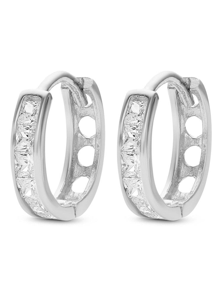 Beaverbrooks 9ct Cubic Zirconia Hoop Earrings - Image 2 of 4
