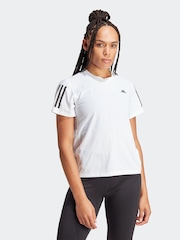 adidas White Own The Run T-Shirt - Image 1 of 7