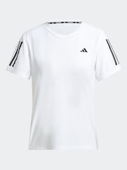 adidas White Own The Run T-Shirt - Image 6 of 7