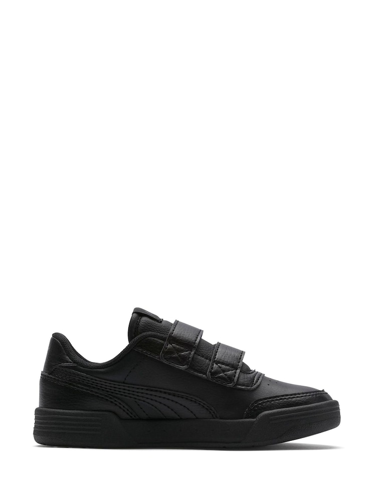 Puma Black Caracal Youth Trainer - Image 1 of 6 Puma Black Caracal Youth Trainer - Image 1 of 6