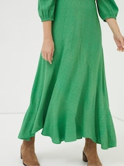 FatFace Green Nate Midi Dress - Image 5 of 5