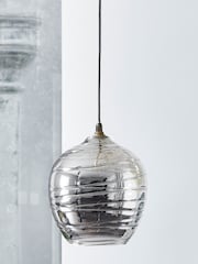 Smoke Grey Drizzle Easy Fit Pendant Lamp Shade - Image 2 of 6