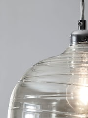Smoke Grey Drizzle Easy Fit Pendant Lamp Shade - Image 5 of 6