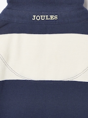 Joules Girls' Orla Navy Blue & White Stripe Polo Shirt Dress - Image 5 of 5