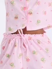 Rosa/Grön - Boux Avenue Fleece Pyjamas Shorties I En Väska - Bild 4 av 6