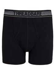 Threadbare Black A-Front Trunks 5 Pack - Image 2 of 4