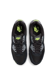 Nike Black/Grey Air Max 90 Trainers - Image 5 of 9