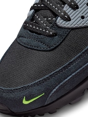 Nike Black/Grey Air Max 90 Trainers - Image 7 of 9
