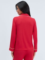 Boux Avenue Red Modal Piped Pyjamas Set - Image 2 of 6