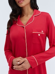 Boux Avenue Red Modal Piped Pyjamas Set - Image 5 of 6