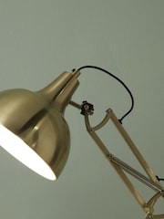 Pacific Brass Brushed Chrome Task Table Lamp - Image 2 of 6