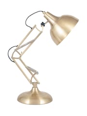 Pacific Brass Brushed Chrome Task Table Lamp - Image 4 of 6