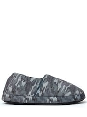 Harry Bear Grey Camo Printed Slippers - Image 1 of 5