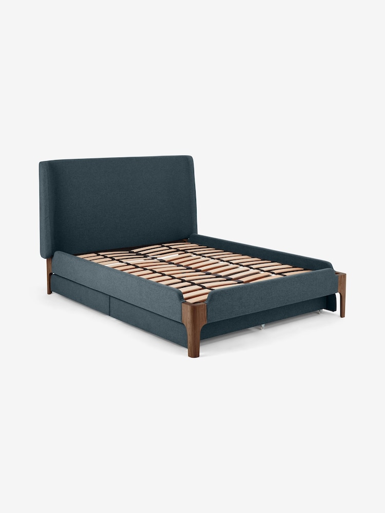 MADE.COM Aegean Blue Drawer Storage Bed Roscoe - Image 1 of 4