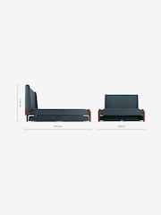 MADE.COM Aegean Blue Drawer Storage Bed Roscoe - Image 4 of 4