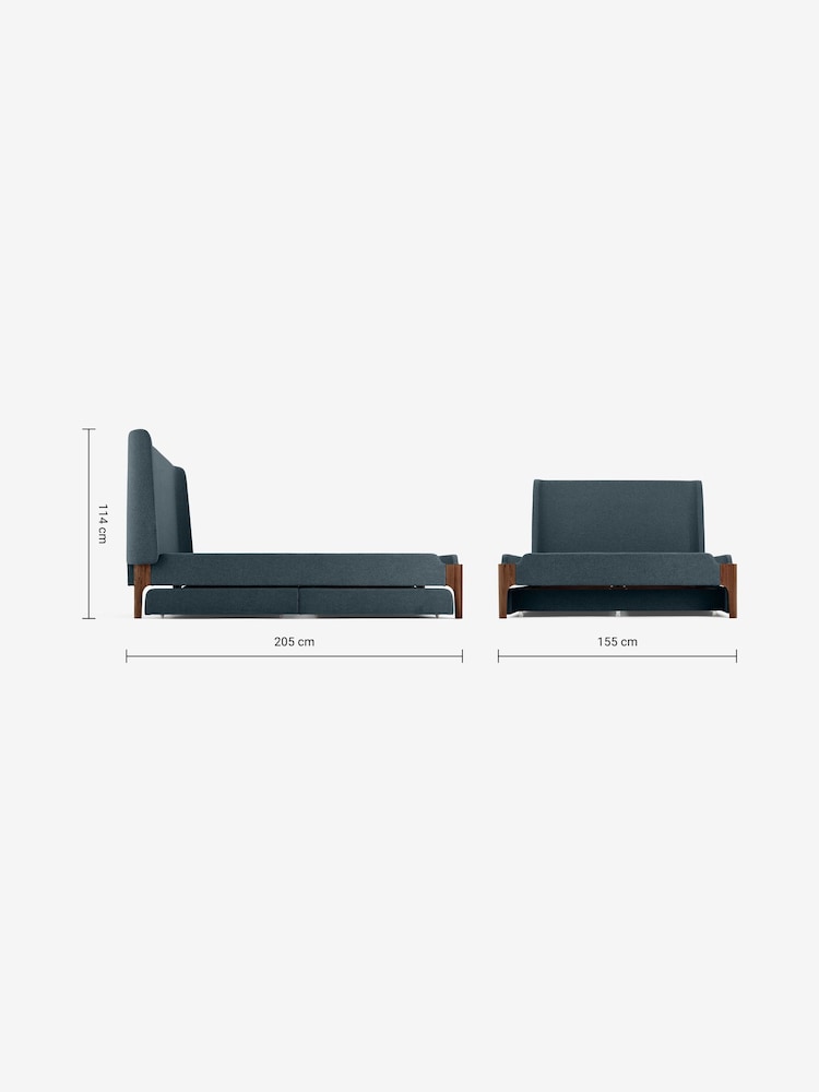 MADE.COM Aegean Blue Drawer Storage Bed Roscoe - Image 4 of 4