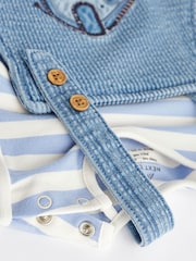 Denim Elephant Baby Dungarees and Bodysuit Set (0mths-2yrs) - Image 6 of 9