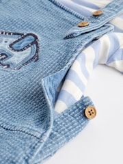 Denim Elephant Baby Dungarees and Bodysuit Set (0mths-2yrs) - Image 7 of 9