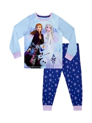 Character Blue Disney Frozen Dressing Gown And Pyjamas Set - Image 2 of 5