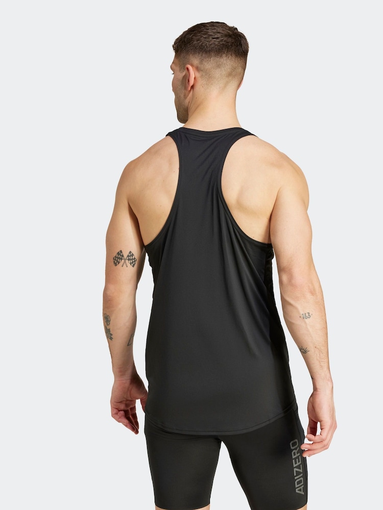 Negro - adidas Adizero Essentials Running Tank Top - Imagen 2 de 10