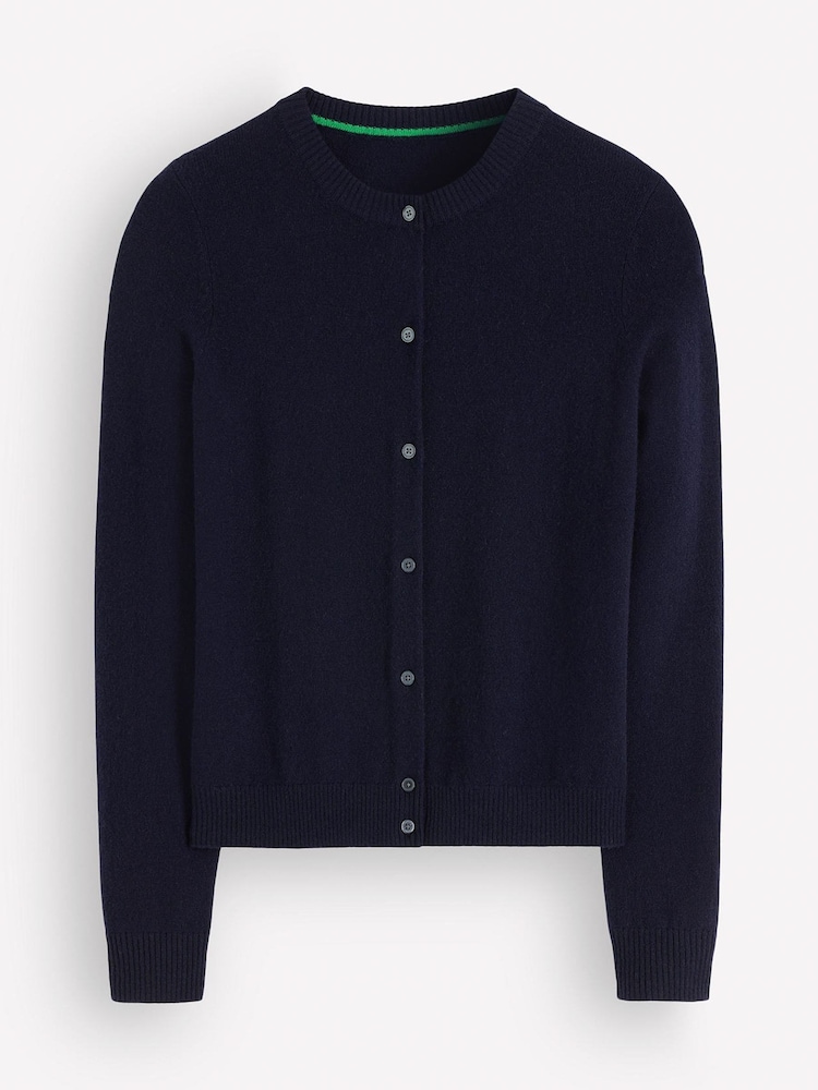 Boden Blue Lucy Relaxed Cotton Cardigan - Image 1 of 2 Boden Blue Lucy Relaxed Cotton Cardigan - Image 1 of 2