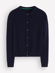 Boden Blue Lucy Relaxed Cotton Cardigan - Image 5 of 6