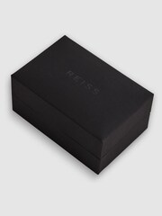 Reiss Silver/Onyx Ardley Round Onyx Cufflinks - Image 5 of 5