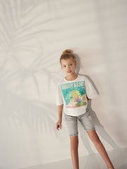 White Summer Beach Graphic T-Shirt (3-12yrs) - Image 2 of 7