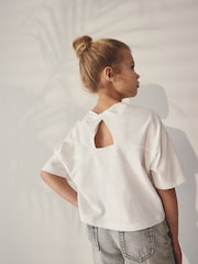 White Summer Beach Graphic T-Shirt (3-12yrs) - Image 4 of 7