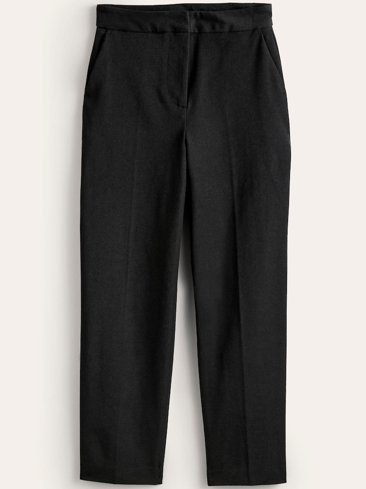 Boden Black Bi-Stretch Tapered Trousers - Image 6 of 6