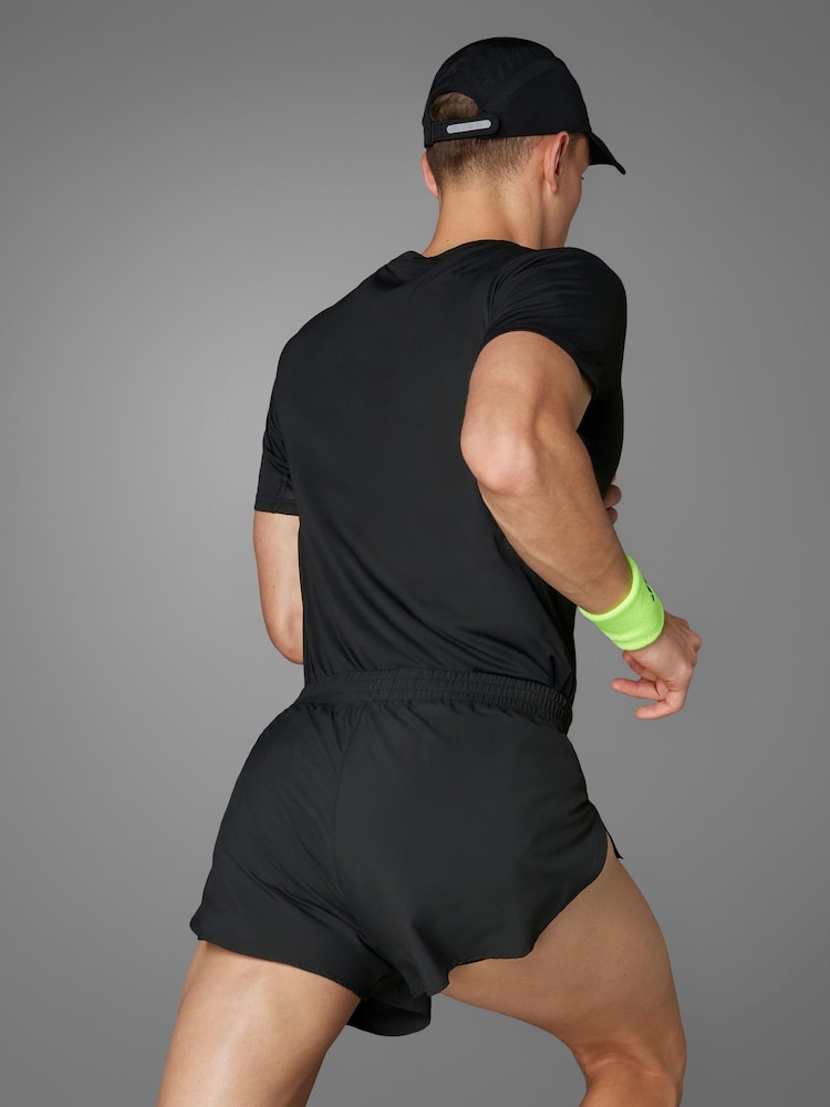 adidas Black Adizero Essentials Running Split Shorts - Image 4 of 14