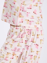 Off White - Pidžama od flisa Boux Avenue u torbi - Slika 4 od 9