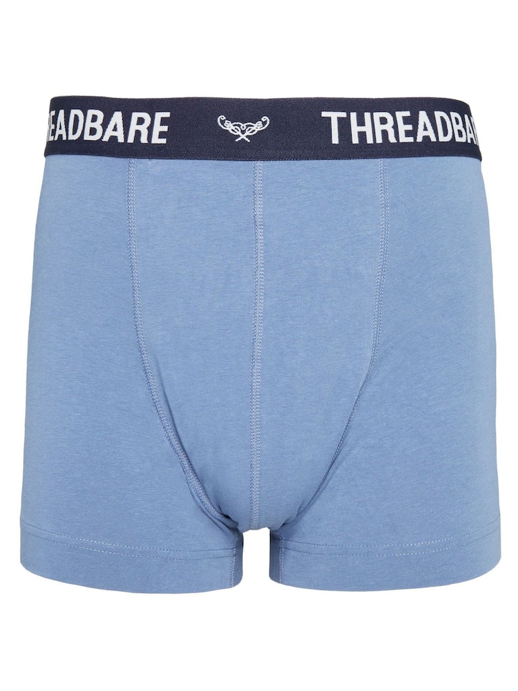 Threadbare Blue Dark Black Hipster Boxers 3 Pack - Image 2 of 6