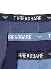 Threadbare Blue Dark Black Hipster Boxers 3 Pack - Image 5 of 6