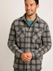 Weird Fish Tyburn Check Fleece Shacket - Image 1 of 7