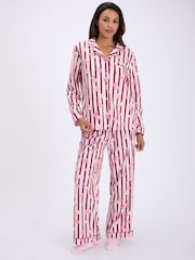 Pink stripe - Pidžama od flisa Boux Avenue u torbi - Slika 1 od 6