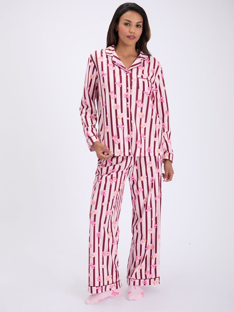 Pink stripe - Pidžama od flisa Boux Avenue u torbi - Slika 1 od 6 Pink stripe - Pidžama od flisa Boux Avenue u torbi - Slika 1 od 6